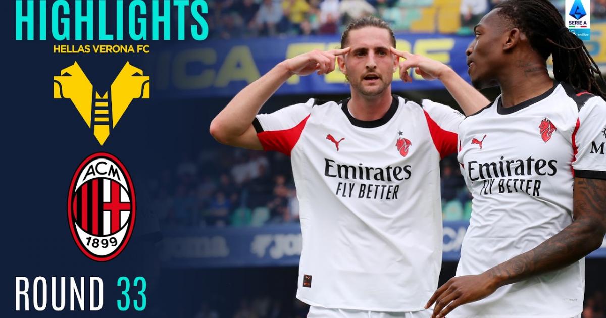 Verona - AC Milan highlight